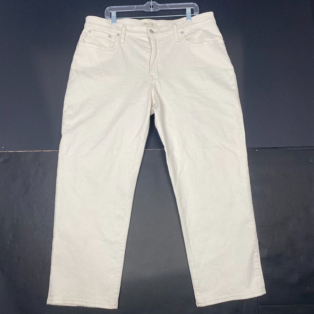 Madewell The Perfect‎ Vintage Straight Jean Women's Size 33 P Canvas Stretch